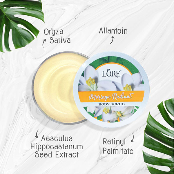 LORE Moringa Radiant Body Scrub 100 gr - Image 4