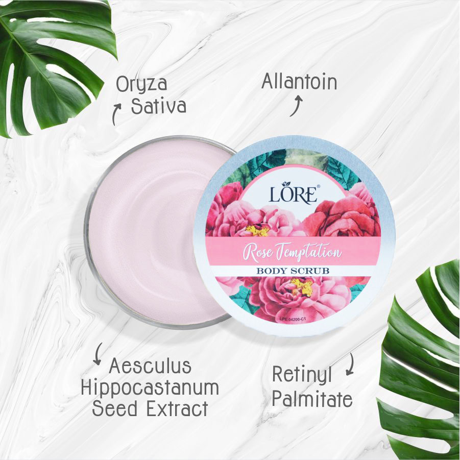 LORE Rose Temptation Body Scrub 300 gr - Image 2