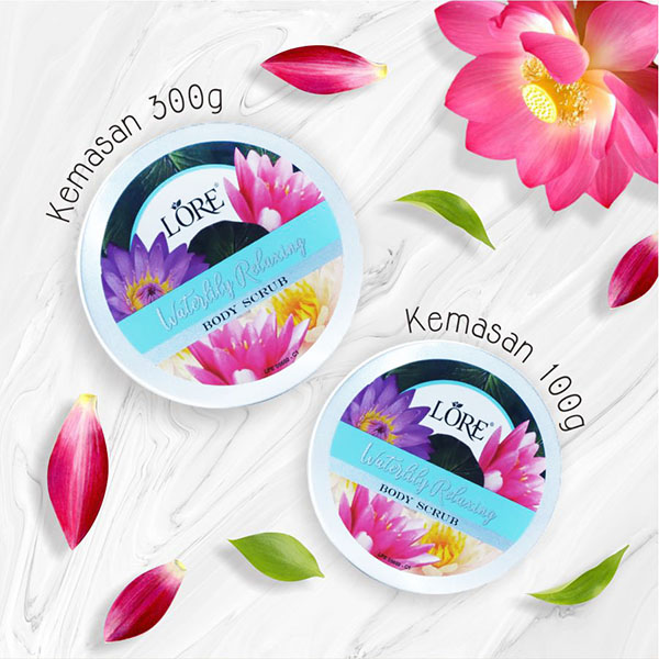 LORE Waterlily Relaxing Body Scrub 100 gr - Image 3