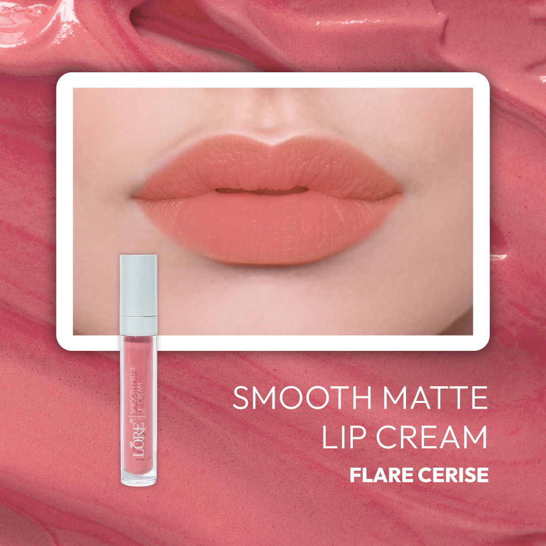 LORE Smooth Matte Lip Cream - Flare Cerise - Image 2